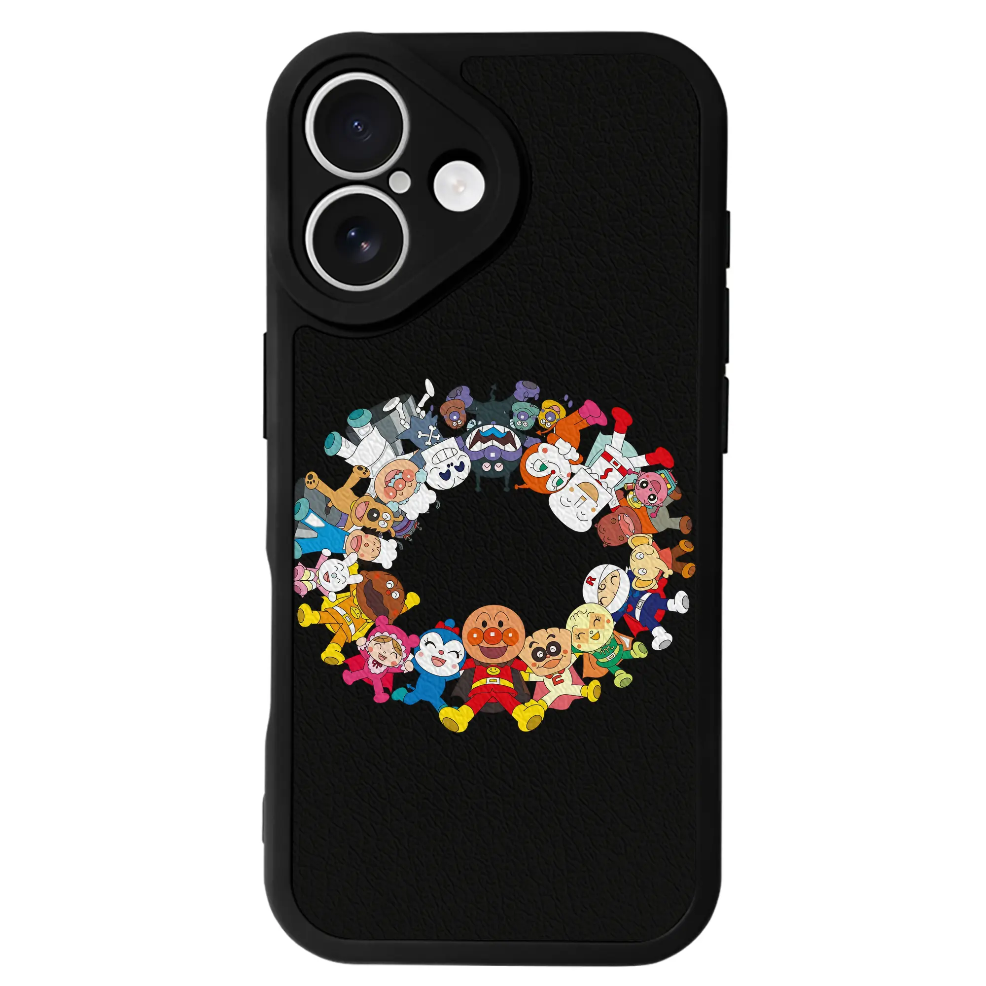 アンパンマン グッズ,アンパンマン - IPhone 16シリーズ対応 ・ シリコンスマホケース ・ レザー調 ・ 高精度フィット ・ 耐衝撃 ・ ワイヤレス充電対応 ・ 精密カット